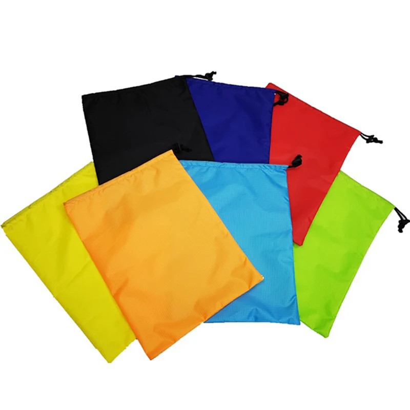 Bolsas de almacenamiento para acampar al aire libre, bolsa de natación ultraligera, impermeable, con cordón, Kits de viaje