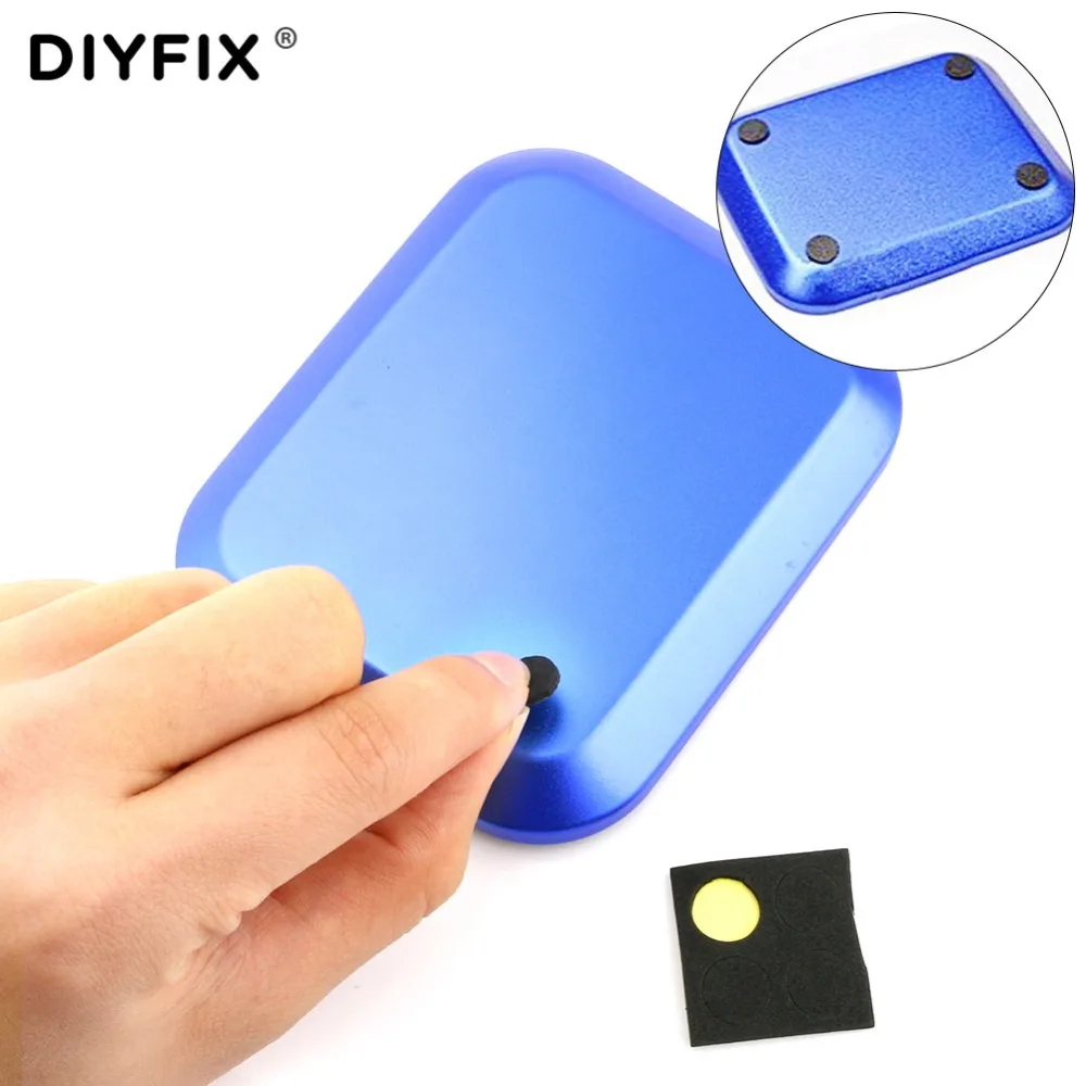 DIYFIX ถาดสกรูแม่เหล็กแผ่นอลูมิเนียมสกรูถาดสำหรับ RC รถรถบรรทุก RC รุ่น Electronics ซ่อมมือเครื่องมือ