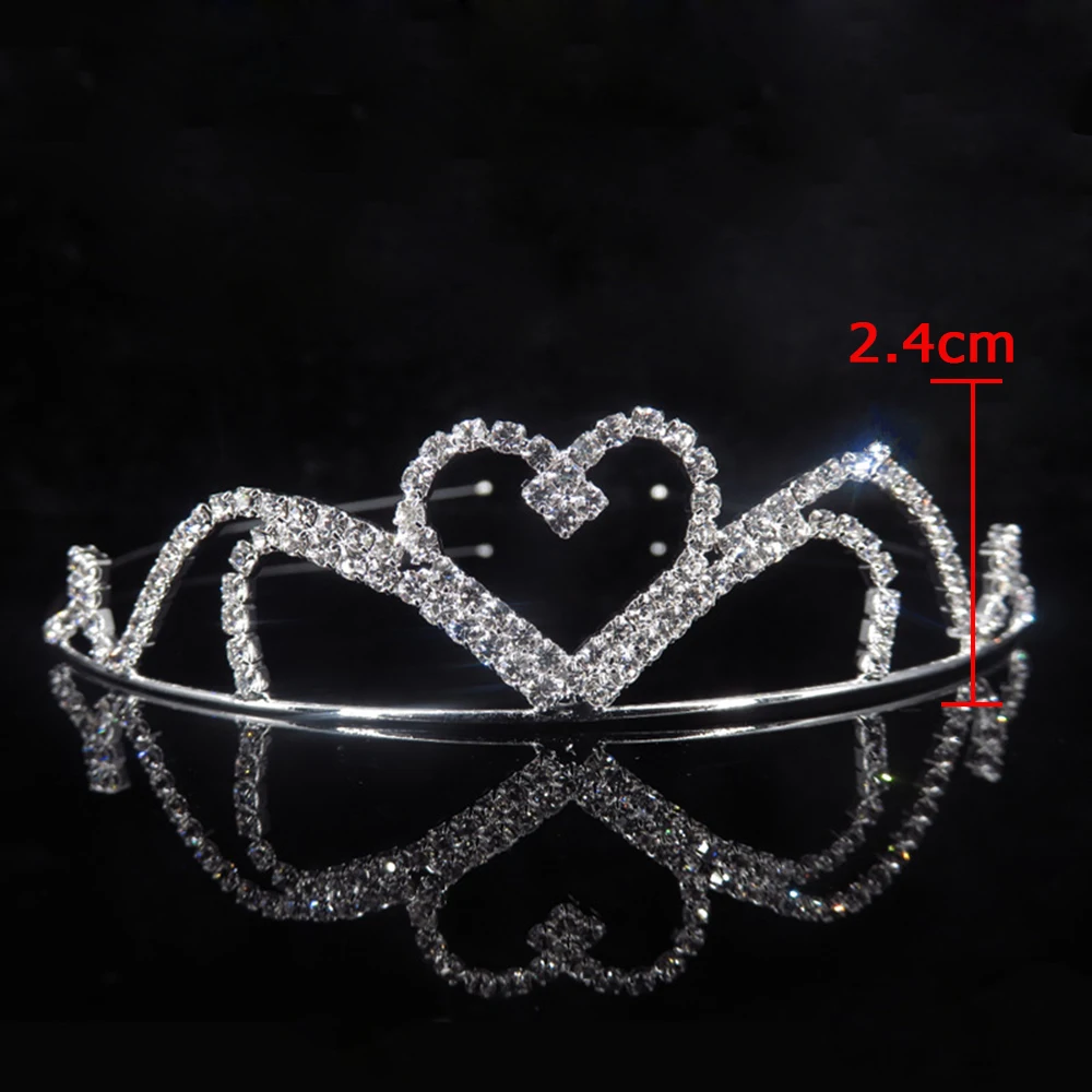 Carino Principessa Dei Capelli Dei Monili di Cerimonia Nuziale Tiara Per Le Donne Da Sposa Corone Accessori Per Capelli Perla Strass Fascia Delle