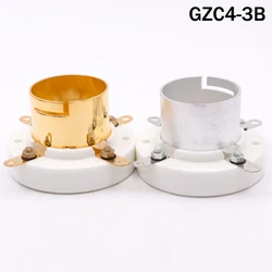 GD-PARTS Medium Jumbo bagnet 4pin ceramiczne gniazdo lampy dla FU-5 805 845 211 810 GL211 300B 2A3 572B FU-811 71A Hifi Audio DIY