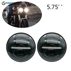 2PCS 5.75 Inch Led Headlights For Triumph Rocket iii 3 & Speed Triple & Street Triple & Thunderbird 5 3/4'' Headlamp