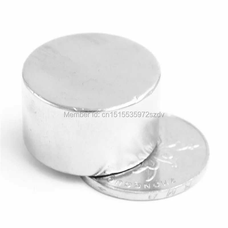 

50pcs Strong Round Dia 25mm x 20mm N35 Rare Earth Neodymium Magnet Art Craft Fridge 25x20mm