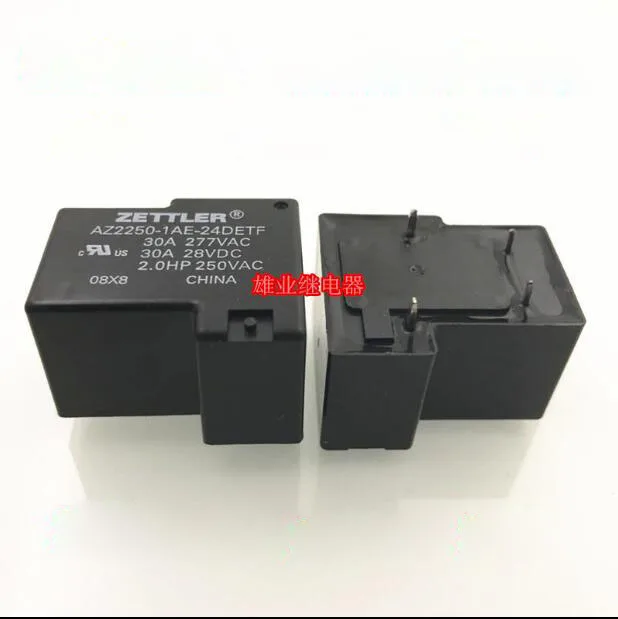 

HOT NEW 24V relay AZ2250-1AE-24DETF AZ22501AE24DETF 24VDC DC24V 24V 30A 277VAC DIP4