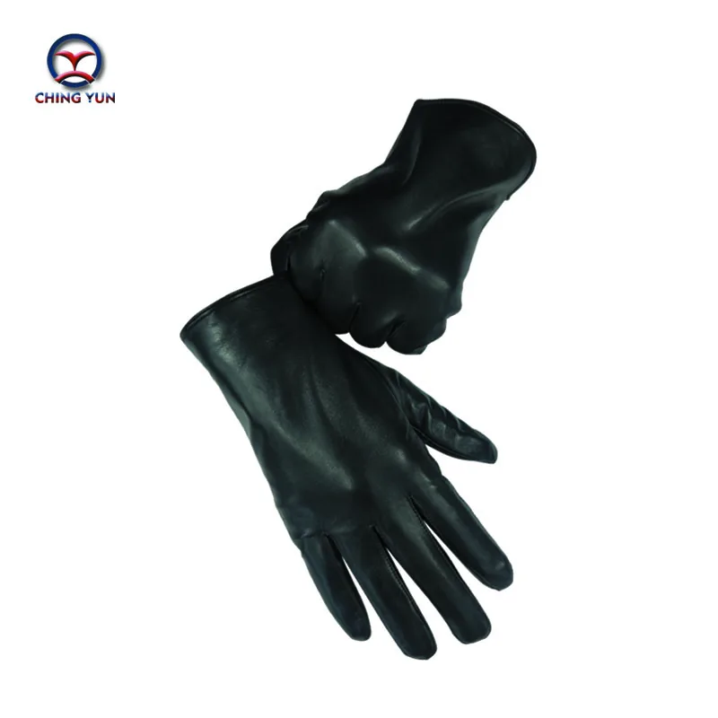 CHINGYUN New Genuine Leather Gloves for Men Fashion Hot Sale Brand Quality Sheepskin Black Outdoors Warm Winter Gloves