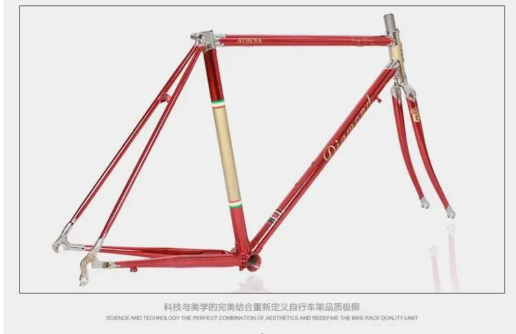 

Reynolds Pipe frame f chrome-molybdenum steel frame 700C road bike columbus pipe frame Customize frame Vintage Bicycle frame