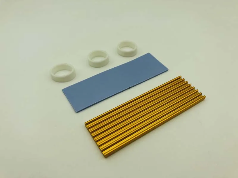 Warmte Aluminium Koeler Heatsink M.2 Koeling Koeler Koellichaam Warmte Thermische Pads voor NGFF NVME PCIE 2280 SSD Harde Schijf schijf 6 Kleur