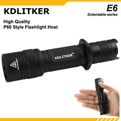 Kdlitker e6/e6sp60懐中電灯ホスト-黒