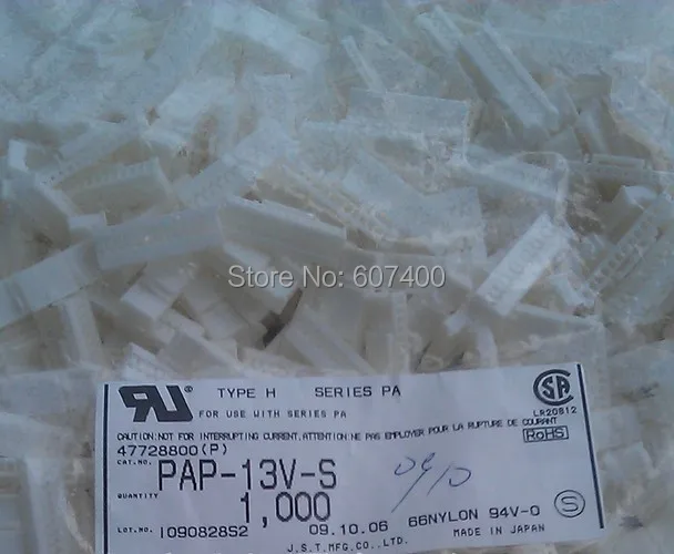 

PAP-13V-S CONN HOUSING PA 13POS 2MM WHITE Connectors terminals housings 100% new and Original parts