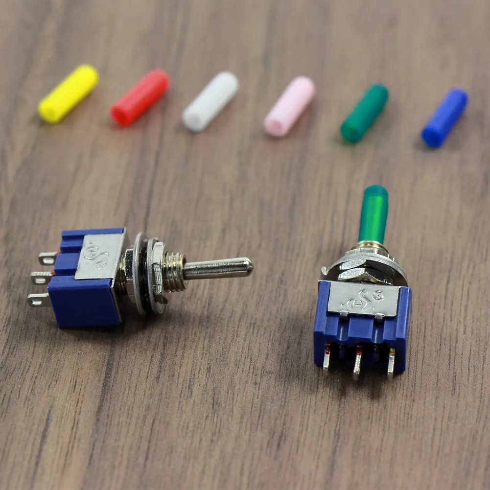 150pcs 3.5mm Miniature Toggle Switch Covers Mixed Color NEW XPT03