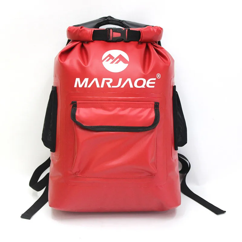 Outdoor River Trekking Bag Dry Bag Waterproof Swimming Backpack 22L Roll Top Backpack Sacks for Beach Fishing Drifting Kayaking