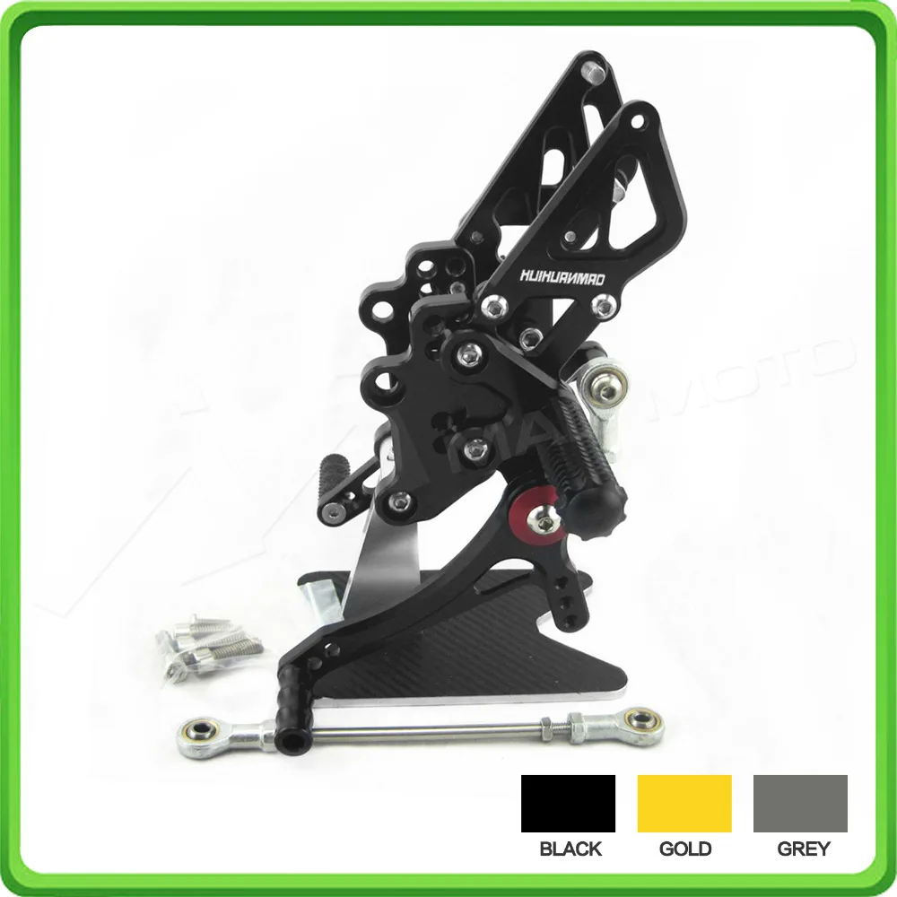 Motorcycle Adjustable Rearsets Rear set sets Foot Rest Pegs Pedal For Kawasaki Ninja 300 Z300 EX300 2013 2014 2015 2016 2017 BK