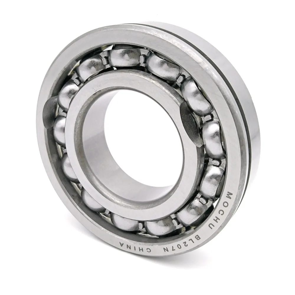 MOCHU BL207 BL207N BL207NR 35X72X17 Single Row Deep Groove Radial Ball Bearing Maximum Capacity Type Steel Cage Open Snap Ring