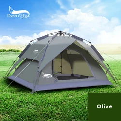 Desert & Fox – tente de Camping automatique pour 3-4 personnes, installation instantanée facile, sac à dos portable pour abri solaire, voyage, randonnée