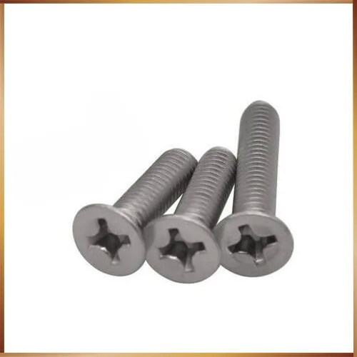 100pcs/Lot GB819 M5x10 mm M5*10 mm 304 Stainless Steel flat head cross Countersunk head screw