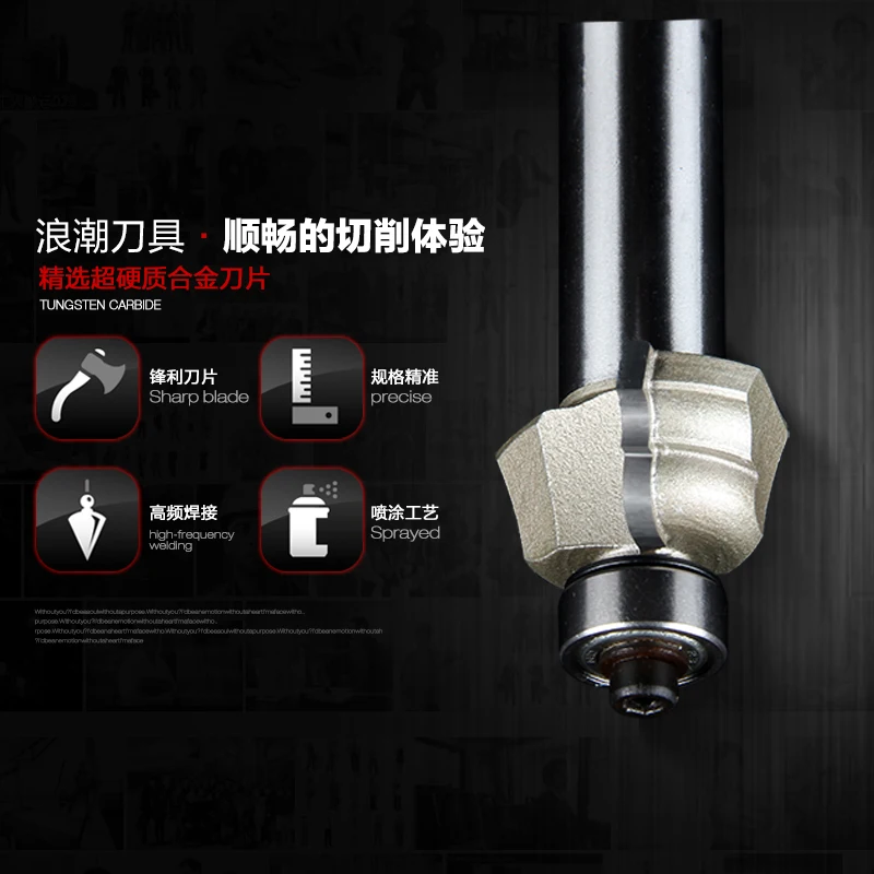 Huhao 1/2*3/8 Roman Ogee Router Bit Set Carbide End Mills Cortador Chamfering Carpintaria Router Bits Fresadora Tideway 2892