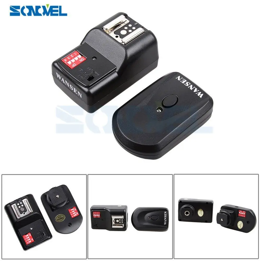 WanSen PT-16GY 16 Channels Wireless Flash Trigger Transmitter SET With 3 Receivers for Canon Nikon Pentax Olympus Yongnuo Sigma