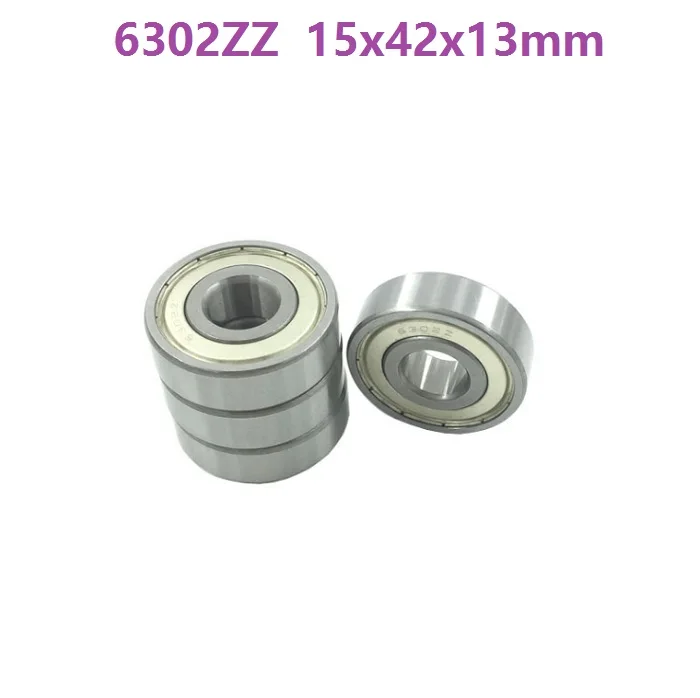 50pcs/lot 6302ZZ 6302-2Z 6302 ZZ Z 15*42*13mm Deep Groove Ball Bearings 15x42x13mm 6302Z