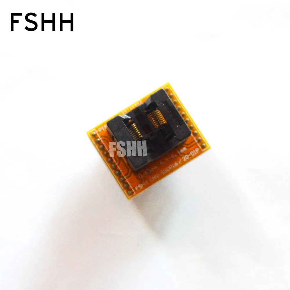 CNV-SSOP16-DIP SSOP16 to DIP16 Programmer adapter SSOP16 TSSOP16 IC test socket Pitch=0.65mm Width=4.4mm/6.4mm