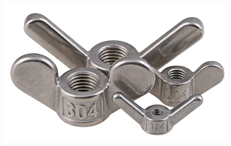 304 stainless steel special-shaped screw nut, butterfly nut, horn screw cap, M4M5M6M8M10M12M16M20M24