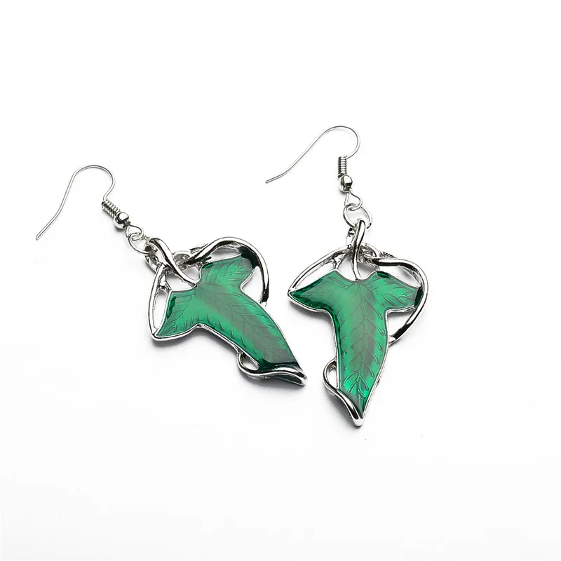 Fashion Enamel Earrings Elven Leaf Earrings For Women Charms