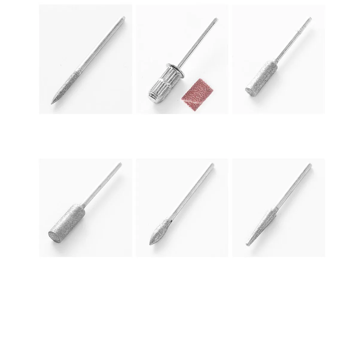 nail special polishing machine necessary supplies manicure tool  6Pcs /Set Nail Art Drill Bit Replace Sandpaper Head