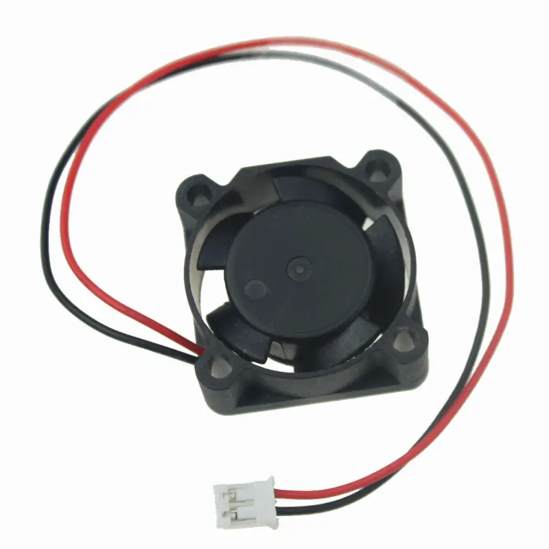 Gdstime 1 Piece Mini Cooling Fan 25x25mm 2510 12V 2 Pin 2.0 Brushless DC Cooler Ball Bearing Fan