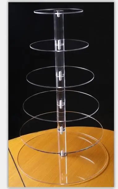 6 tier manufacturers selling package mail acrylic wedding cake tier Wedding props Birthday cupcake stand acrylic cupcake stand