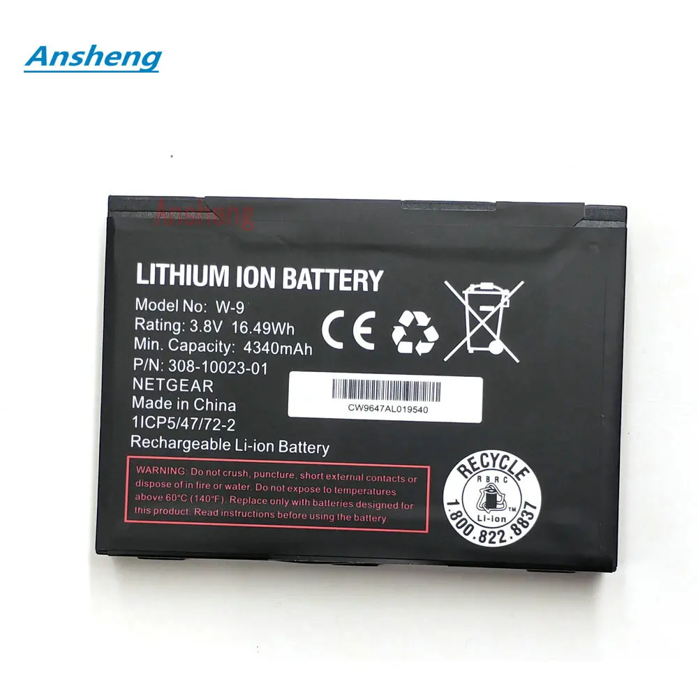 High Quality 4340mAh W9 W-9 Battery For Netgear Sierra AirCard AC810S AC815 Verizon Jetpack Hotspot AC791L Mobile Phone