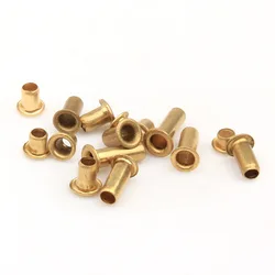 1000pcs M0.9*2.5/3 Brand new copper hollow rivet, 0.9mm Double-sided circuit board pcb vias nails