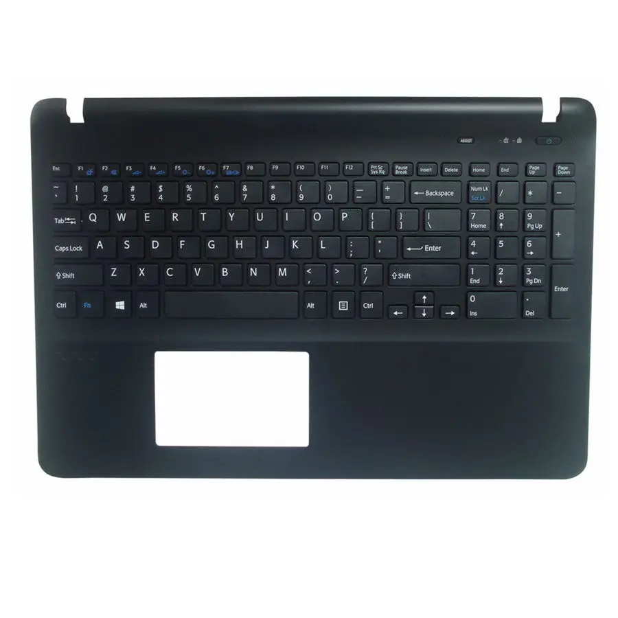 US New with Palmrest Cover for sony Vaio SVF15 SVF152 FIT15 SVF151 SVF153 SVF1541 SVF15E laptop keyboard without Backlight