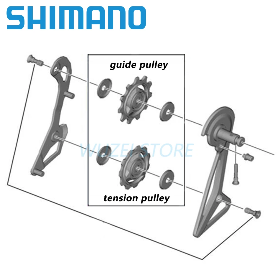 Shimano 11T Bike Pulley set Rear Derailleur Guide Roller RD-5700/T6000/6800/6870/7900/R9000/R9070/R9100/M8000/M663//M9000/M9050