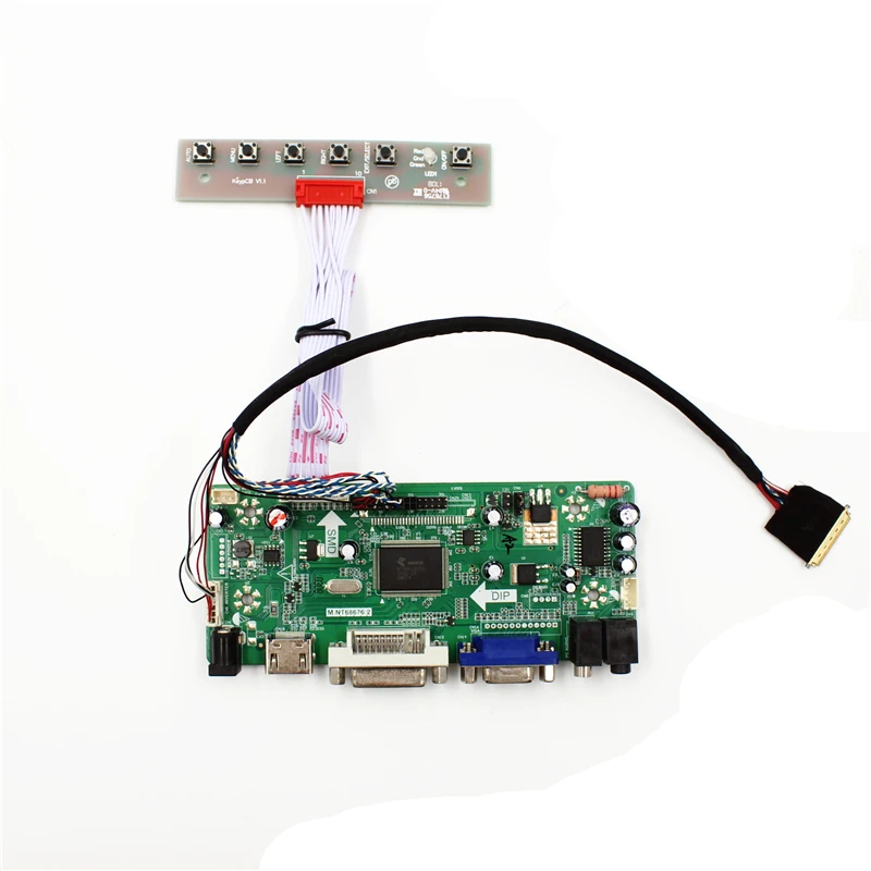 NT68676 VGA DVI AUIDIO HDMI-compatible LCD Controller Board Kit for N116B6-L07 11 inch 1366X768  universal lcd controller board