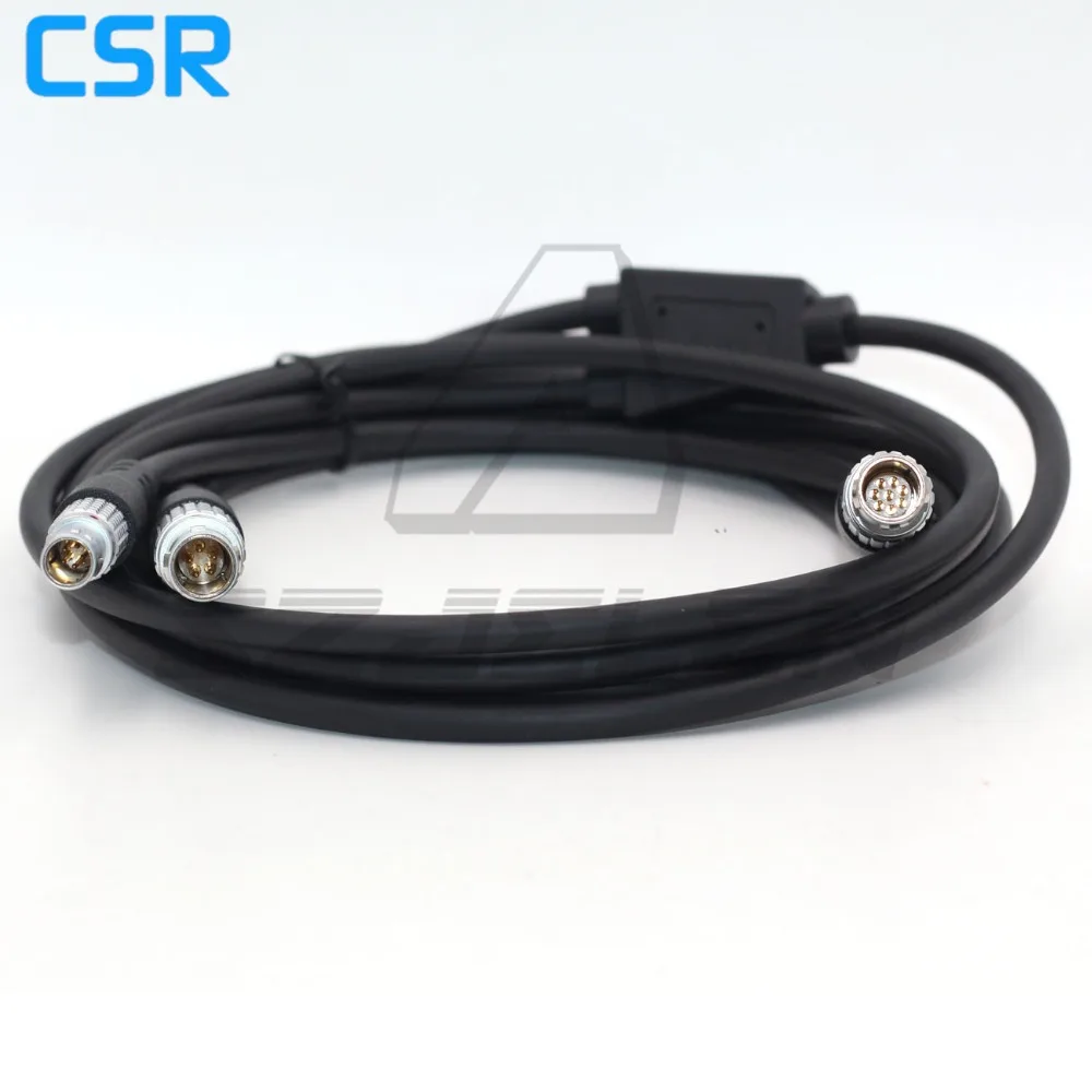 8 دبوس إلى 1b 5 Pin و 0B 5 Pin لكابل الطاقة من النوع Leica GEV186 Y توصيل المحطة الإجمالية مع مضيف GPS وGEB171 #5