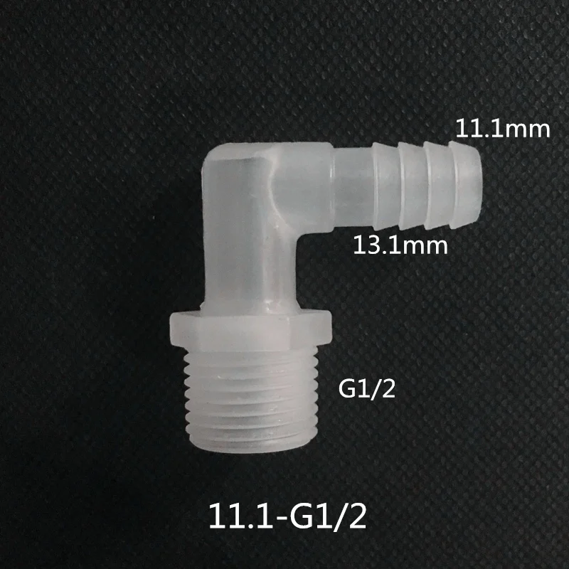 

11.1mm*G1/2 Plastic 90 Degree Elbow Hose Fitting