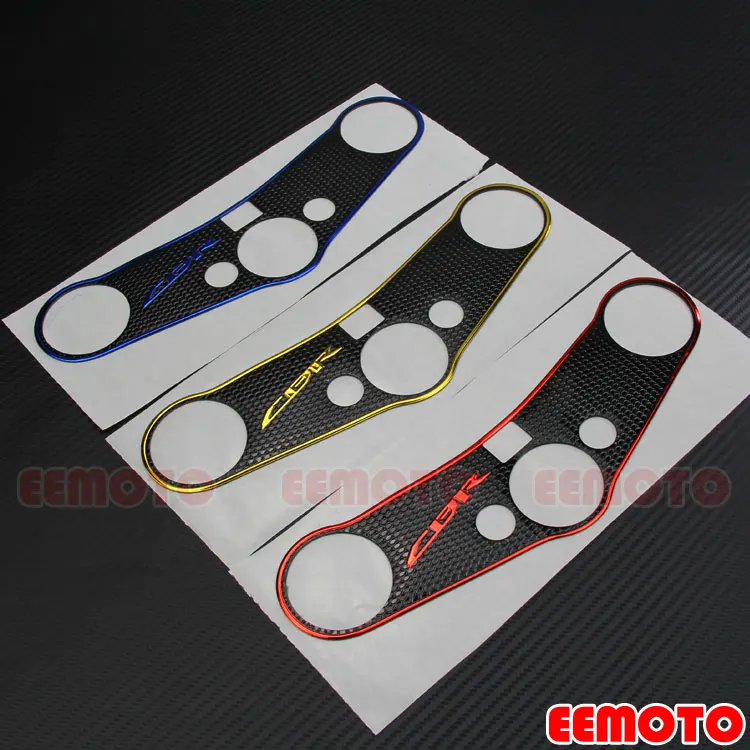 Motorcycle Motorbike Pad Triple Tree Top Clamp Upper Front End Decals Stickers For CBR 600RR CBR600RR F5 2007-2017 2016 2015