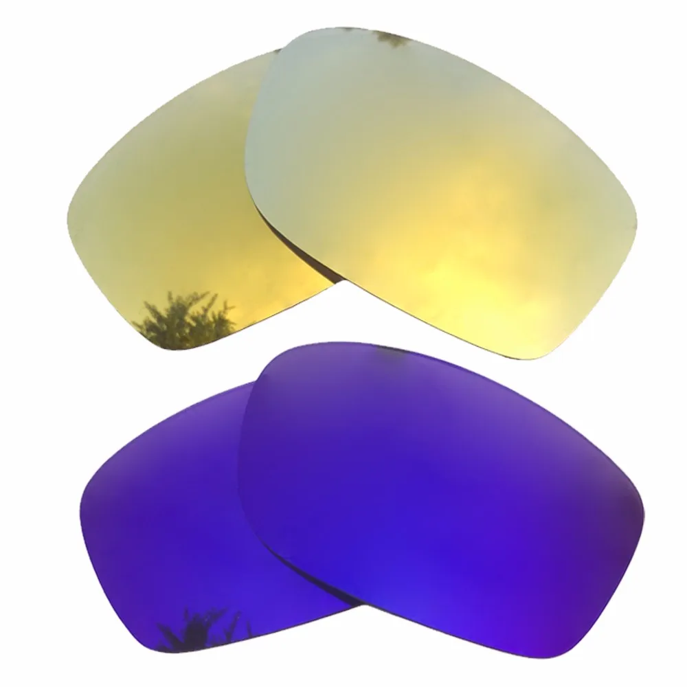 

24K Gold Mirrored & Purple Mirrored Polarized Replacement Lenses for Fives Squared Frame 100% UVA & UVB