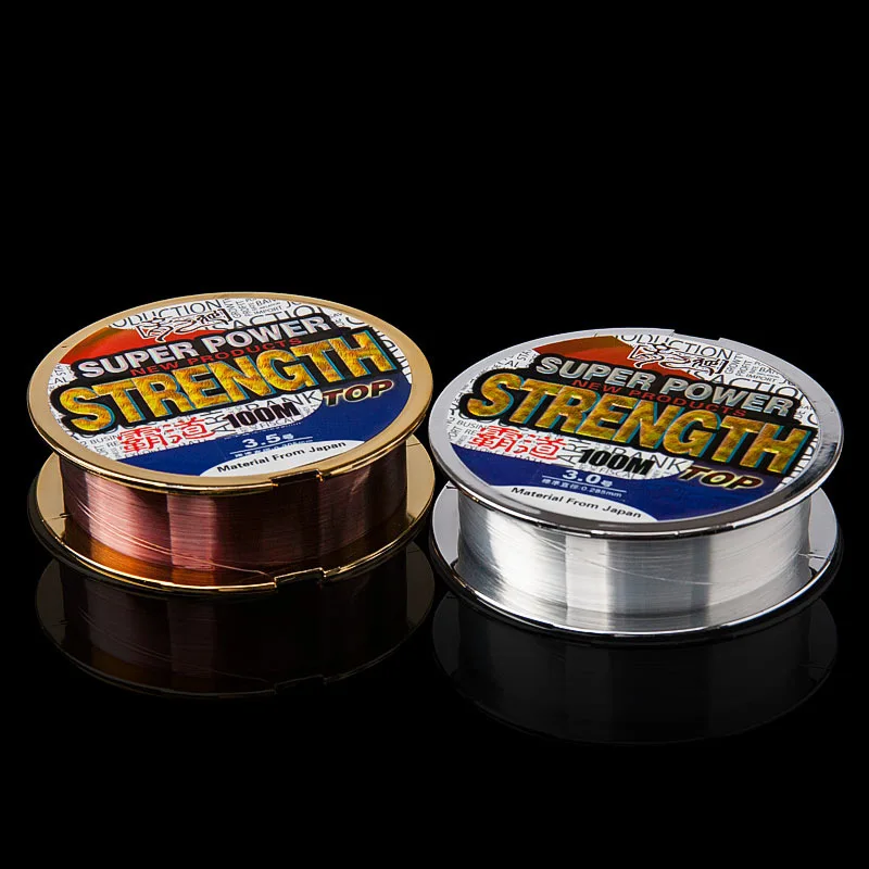 2pcs/lot strong durable resistant fishing line fluorocarbon carbon fiber thread 100 meters super strength fishing lures line