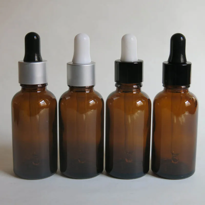 

wholesale 100pcs brown 30ml Glass dropper bottle, 30 ml amber e liquid glass bottle with dropper, 1oz glass bottle with pipette