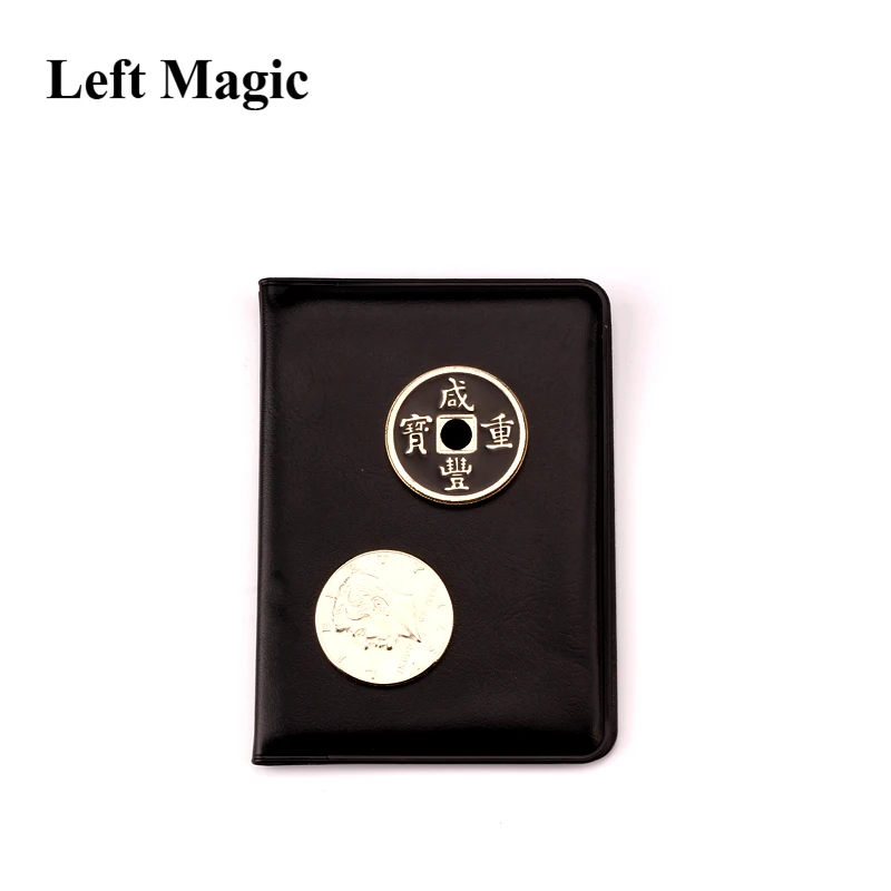 leather Coin Magic Tricks Mental Ancient Coins Magic Coins Coin Transposition Accessories Close Up Magic Props Illusions