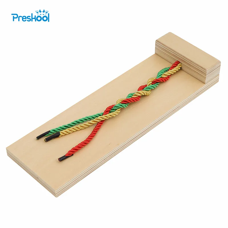 

Montessori infant Toys Children Educational Wooden Toys Geometry Braiding Board Baby Preskool Toys Brinquedos Juguetes 24 months