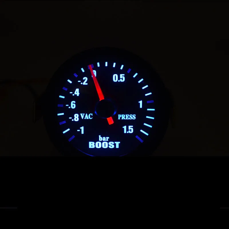 52 mm Boost/Vakuum/Wassertemperatur/Öltemperatur/Ölpresse/Spannung/Drehzahlmesser/Luft-Kraftstoff-Verhältnis/EGT-Messgerät, analoge blaue LED + 52 mm Messgeräte – Detail 6