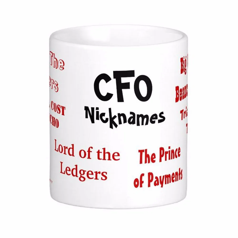 CFO Nicknames White Coffee Mugs Tea Mug Customize Gift By LVSURE Ceramic Mug Travel Coffee Mugs