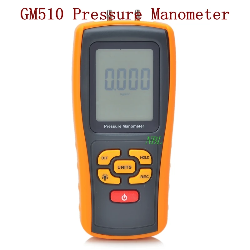 

Бренд GM510 Многофункциональный цифровой манометр 10 кПа USB-интерфейс Манометр Функция индикатора низкого заряда батареи