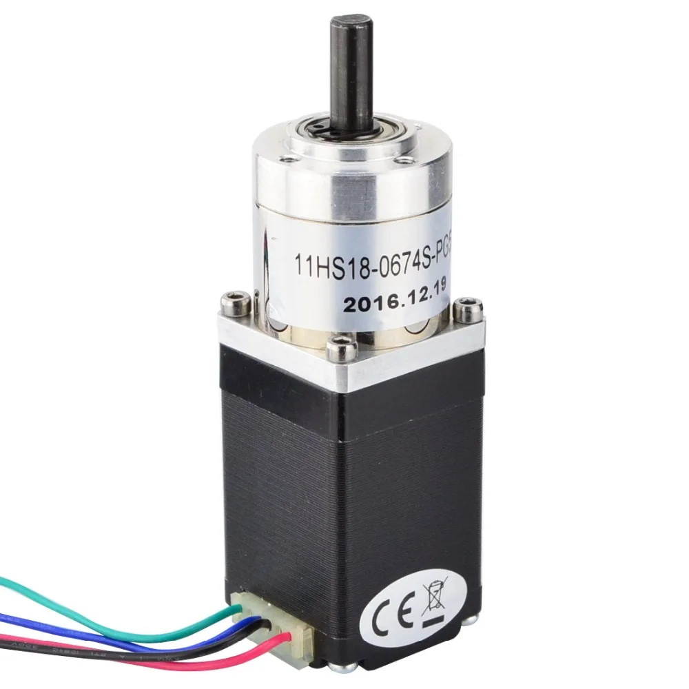 5:1 Planetary Gearbox Nema 11 Stepper Motor 0.67A Geared Step Motor 4-lead for DIY 3D Printer/CNC Robotic