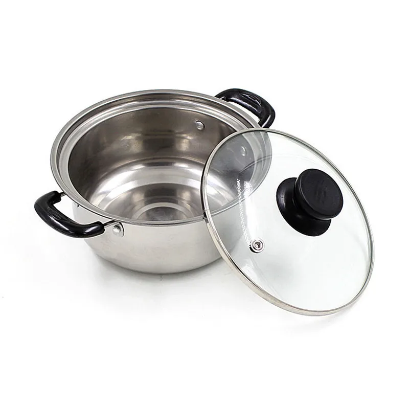 Quality stainless steel soup pot non stick cookware set pans pots saucepan cooking casserole non magnetic pot brew kettle 1pot