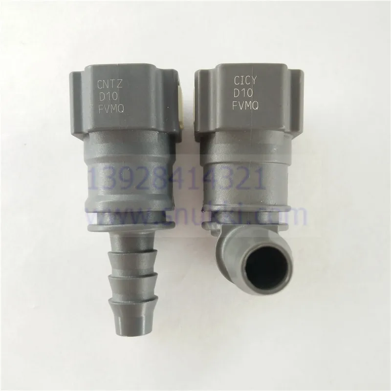 10mm-ID8 female plastic connector auto Fuel line quick connector gasoline filter connector with double lock 2pcs a lot