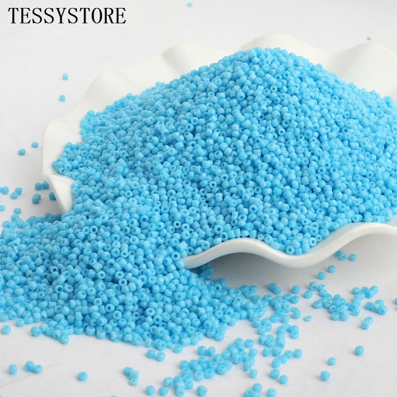 Image 6: 1000 pcs/lot 2mm autriche cristal trou rond perle couleur unie tchèque verre graine entretoise bricolage perles pour enfants fabrication de bijoux