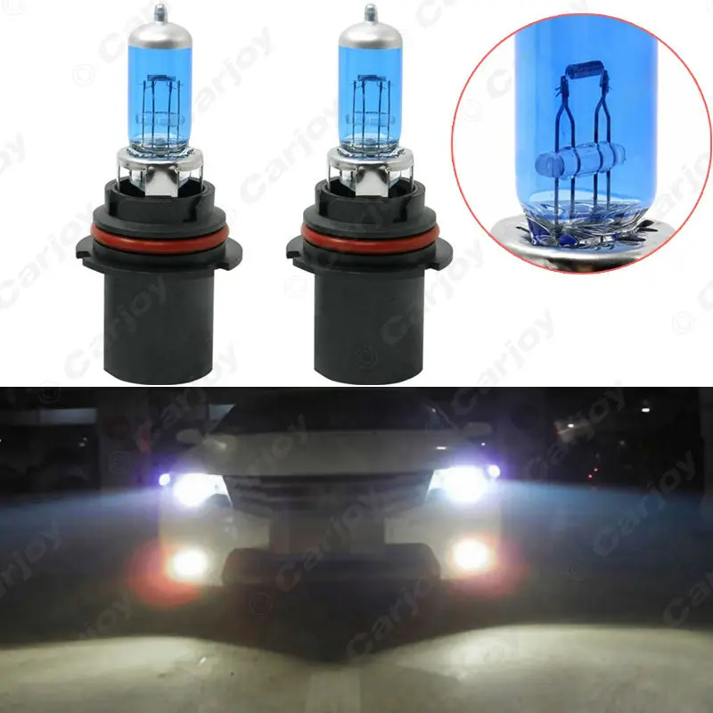 LEEWA 20pcs White 9004 9007 12V 55W Car FogLights HalogenBulb Headlights Lamp Car Headlight Bulbs #CA2031