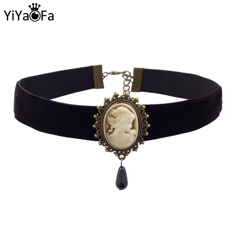 YiYaoFa Choker Necklace for Women Accessories Gothic Party Jewelry Vintage Statement Necklace & Pendant False Collar DD-02