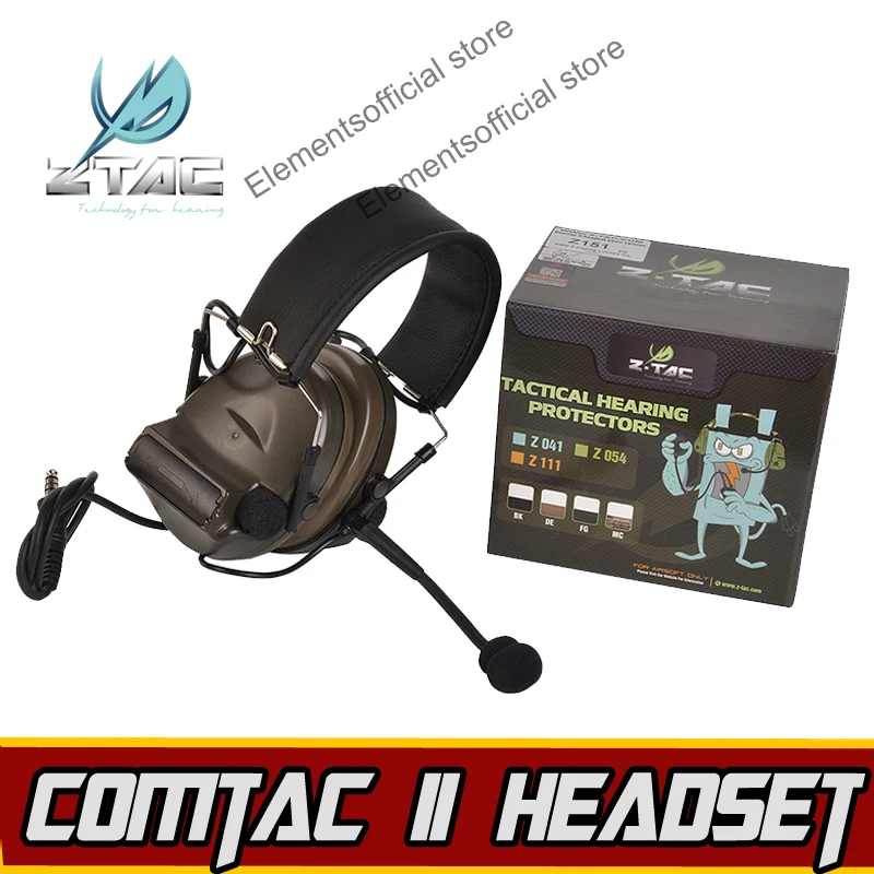 Z-TAC Tactical Comtac II Headset Z-tactical Softair Airsoft Gun ipsc Kenwood PTT Hunting Arsoft Headphone Earphone For Shooting